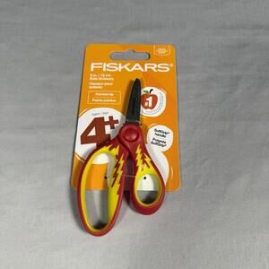 Fiskars 5 SoftGrip Pointed-Tip Scissors for Kids Ages 4-7, Scissors for School